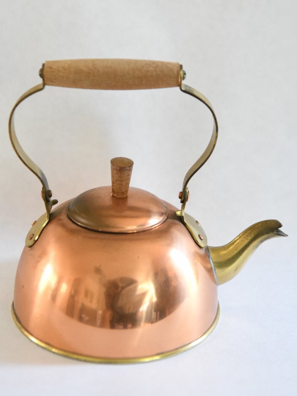 Copper and Brass Teapot #10